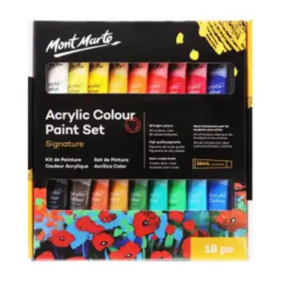 Buy mont-marte-signature-acrylic-paint-set-36-ml-18-colors at Best Prices in Bangladesh