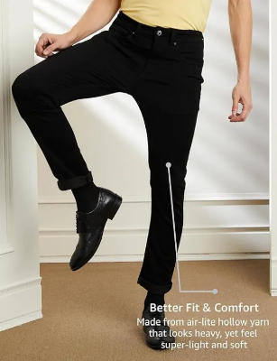 Buy Men's Premium Quality Black Denim Jeans Pant Online at Best Price