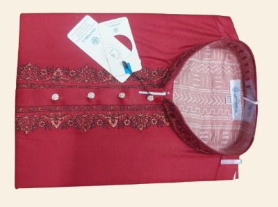 Buy premium-mens-red-colour-gorgeous-design-soft-cotton-panjabi at Best Price In Bangladesh