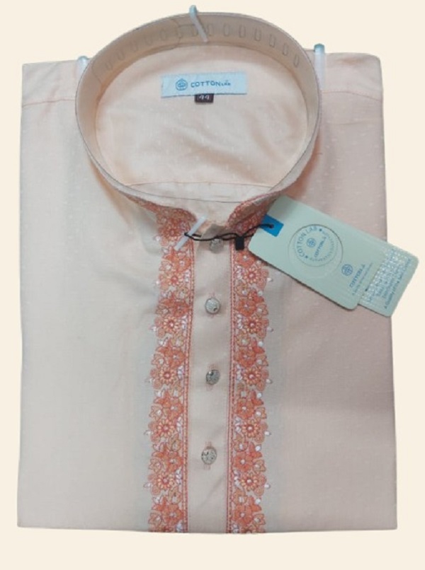 Buy premium-mens-cream-colour-gorgeous-design-soft-cotton-panjabi at Best Price In Bangladesh