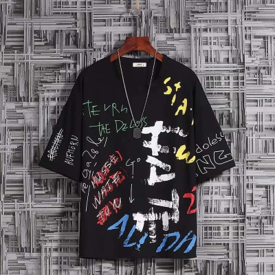 Buy new-stylist-printed-cotton-half-sleeve-t-shirt-for-men-a-round-neck-casual-wear-for-a-stylish-and-comfortable-look at Best Price In Bangladesh