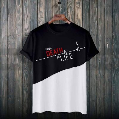 Buy new-stylist-printed-cotton-half-sleeve-t-shirt-for-men-t-shirt at Best Price In Bangladesh