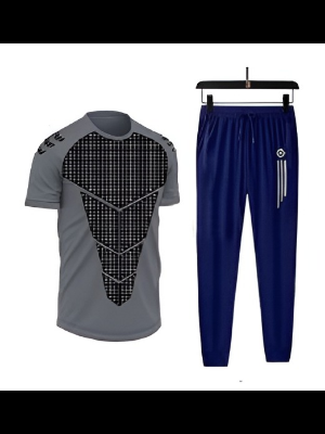 Buy exclusive-summer-jersey-febric-t-shirt-full-pants-for-men-comfort-style-with-half-sleeve-round-collar-t-shirt at Best Price In Bangladesh