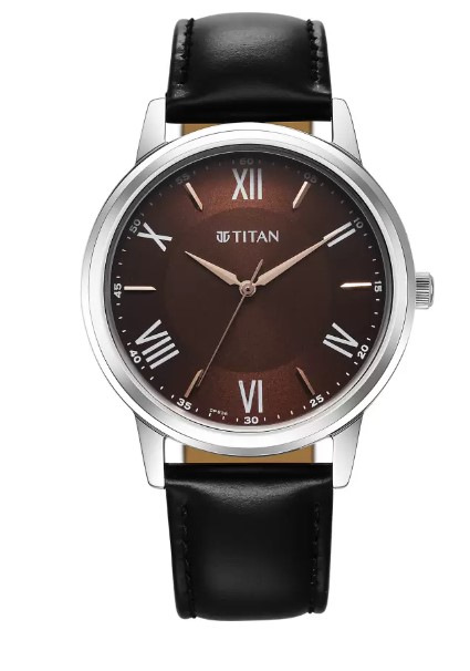 Buy Titan Karishma Black Leather Watch For Men 1899SL02 Online at Best Price In Bangladesh