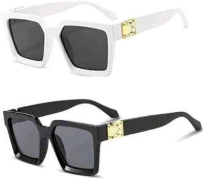 Picture of Black Tiktok Sunglass Fashion explosion sunglasses men European and American street shot net model glasses square sunglasses for men