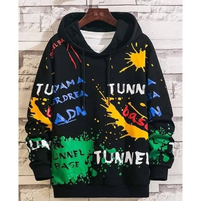 Picture of Stylish Long Sleeve Hoodie for Men - Comfortable and On-Trend