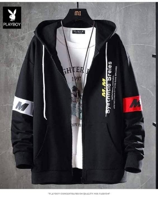 Picture of Stylish Long Sleeve Hoodie for Men - Comfortable and On-Trend