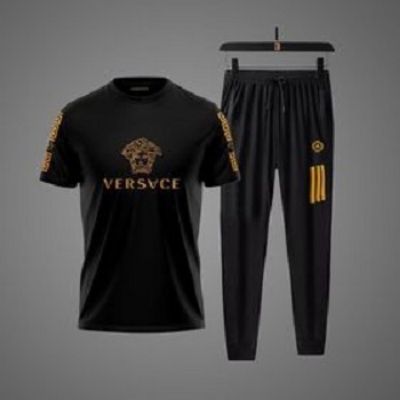 Picture of Stylist Printed Cotton Half Sleeve T-Shirt & Full Pant ( Set )for Men