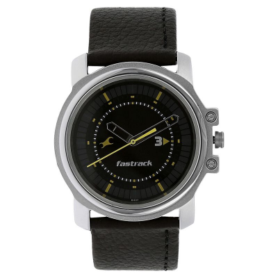Buy Fastrack NS3039SL02 Quartz Analog Black Dial Leather Strap Watch at Best Price In Bangladesh