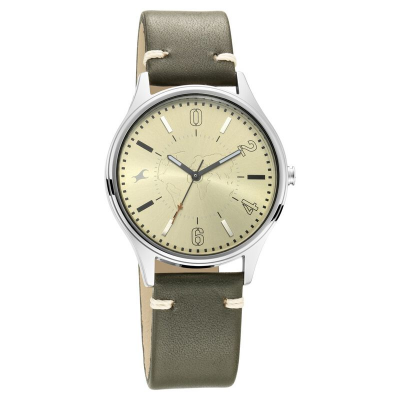 Buy Fastrack Tripster Green Dial Leather Strap Watch for Guys 3237SL02  at Best Price In Bangladesh
