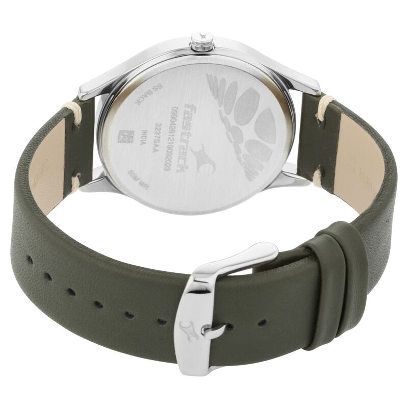 Buy Fastrack Tripster Green Dial Leather Strap Watch for Guys 3237SL02  at Best Price In Bangladesh