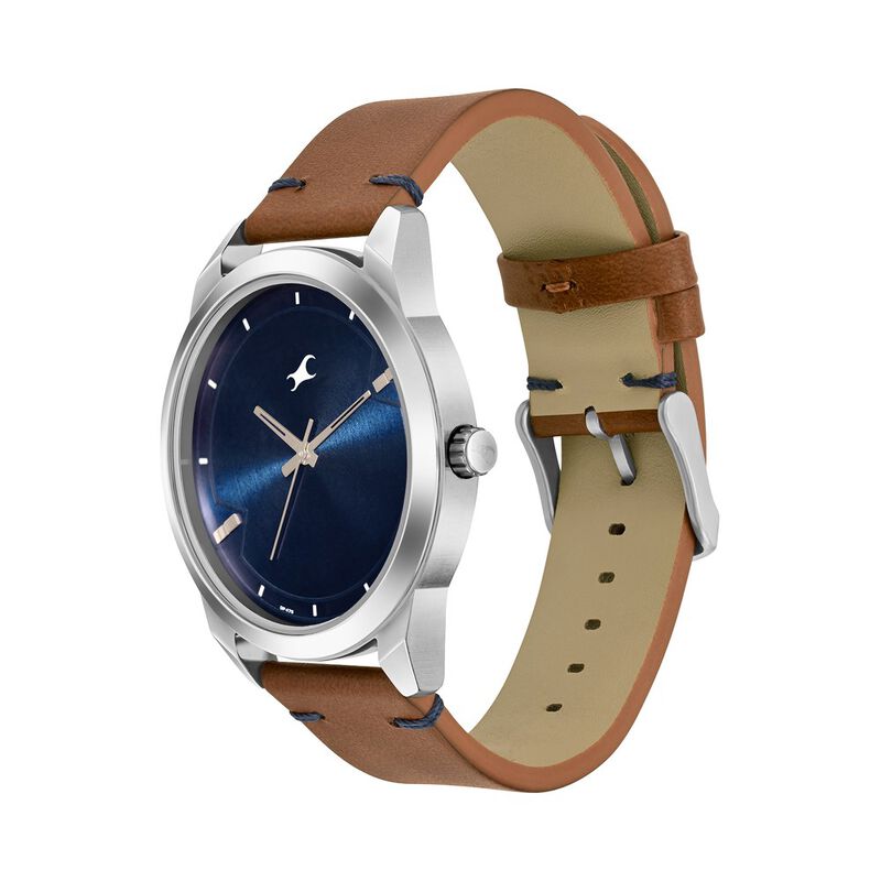 Buy Fastrack 3308SL01 Stunners Quartz Analog Blue dial Leather Strap Watch at Best Price In Bangladesh