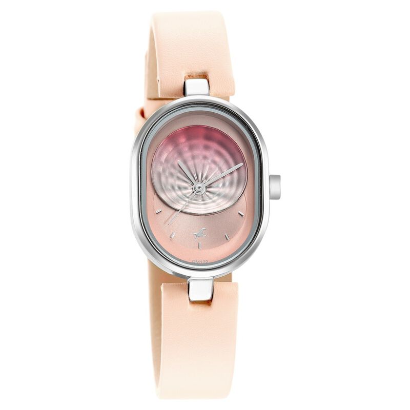 Buy Fastrack Uptown Retreat Pink Dial Leather Strap Watch for Girls 6258SL02 at Best Price In Bangladesh