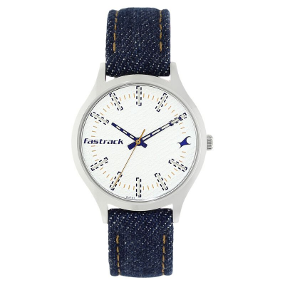Buy Fastrack Denim White Dial Denim Strap Watch for Girls 6180SL01 at Best Price In Bangladesh