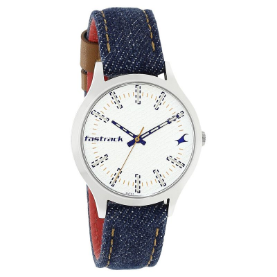 Buy Fastrack Denim White Dial Denim Strap Watch for Girls 6180SL01 at Best Price In Bangladesh