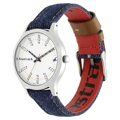 Buy Fastrack Denim White Dial Denim Strap Watch for Girls 6180SL01 at Best Price In Bangladesh