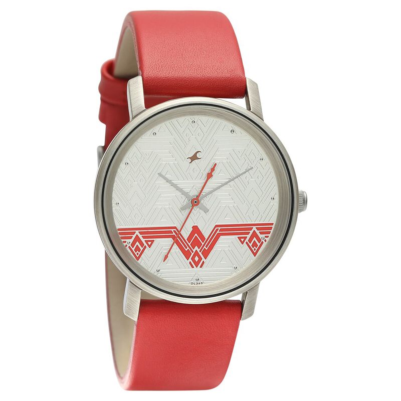 Buy Fastrack Wonder Woman Silver Dial Leather Strap Watch for Girls 6244QL02 at Best Price In Bangladesh