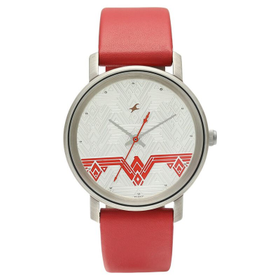 Buy Fastrack Wonder Woman Silver Dial Leather Strap Watch for Girls 6244QL02 at Best Price In Bangladesh