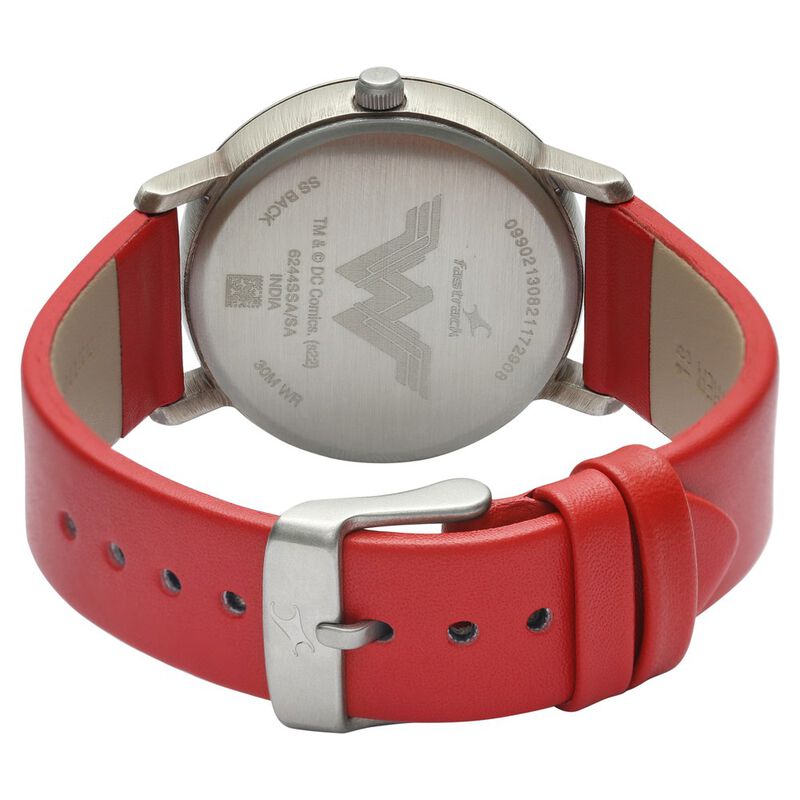Buy Fastrack Wonder Woman Silver Dial Leather Strap Watch for Girls 6244QL02 at Best Price In Bangladesh