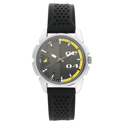 Buy Fastrack 3124SP02 Loopholes Quartz Analog Black Dial Silicone Strap Watch at Best Price In Bangladesh