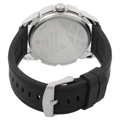 Buy Fastrack 3124SP02 Loopholes Quartz Analog Black Dial Silicone Strap Watch at Best Price In Bangladesh