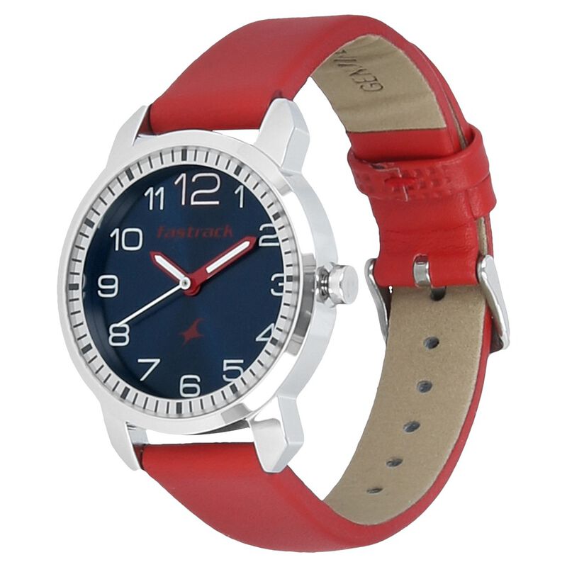 Buy Fastrack Blue Dial Leather Strap Watch for Girls 6111SL02 at Best Price In Bangladesh