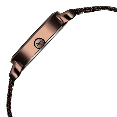 Buy Fastrack 6221QM01F Pulse Quartz Analog Brown Dial Stainless Steel Strap Watch at Best Price In Bangladesh
