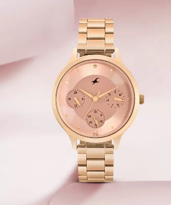 Buy Fastrack Alpha Rose Gold Watch for Women 6285WM03 at Best Price In Bangladesh