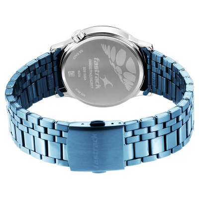 Buy Fastrack 3281KM02 Exuberant Quartz Analog Blue Dial Metal Strap Watch at Best Price In Bangladesh