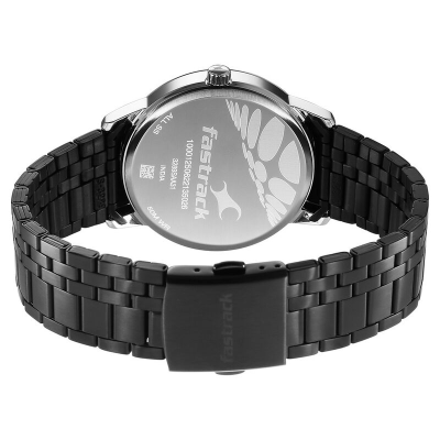 Buy Fastrack 3289KM01 Opulence Date Black Dial Stainless Steel Strap Watch at Best Price In Bangladesh