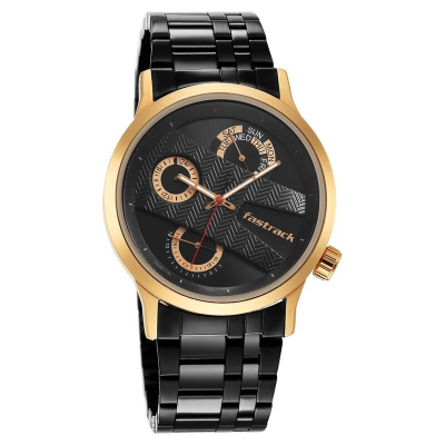 Buy Fastrack Exuberant Black Dial Metal Strap Watch 3281KM01 at Best Price In Bangladesh