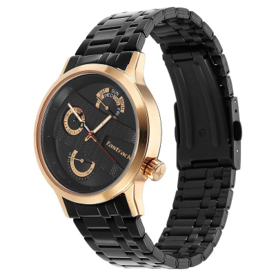 Buy Fastrack Exuberant Black Dial Metal Strap Watch 3281KM01 at Best Price In Bangladesh