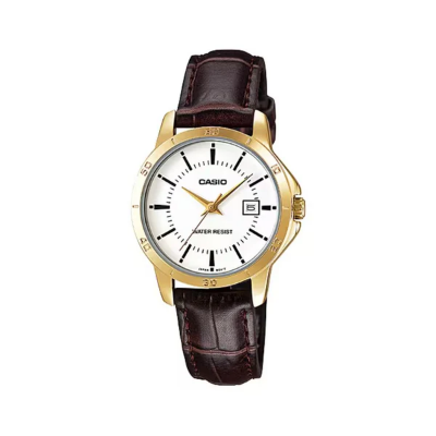 Buy Casio Enticer Date Golden Ladies Belt Watch LTP-V004GL-7AUDF at Best Price In Bangladesh