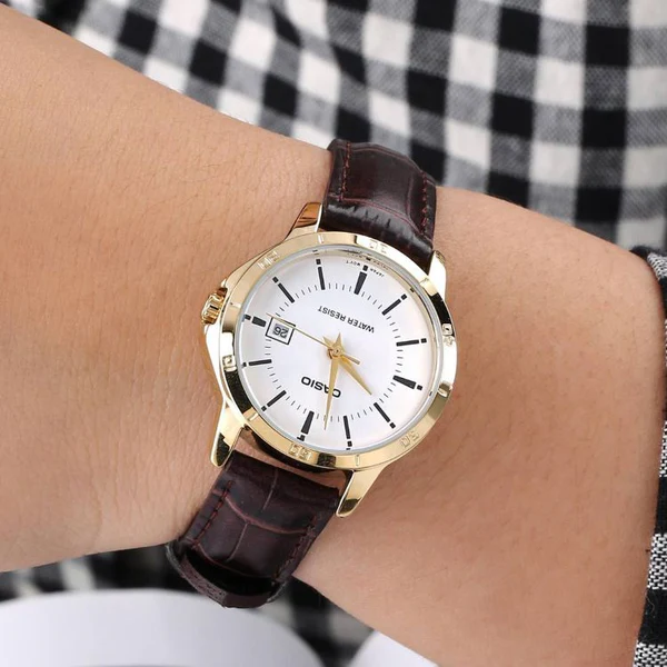 Buy Casio Enticer Date Golden Ladies Belt Watch LTP-V004GL-7AUDF at Best Price In Bangladesh