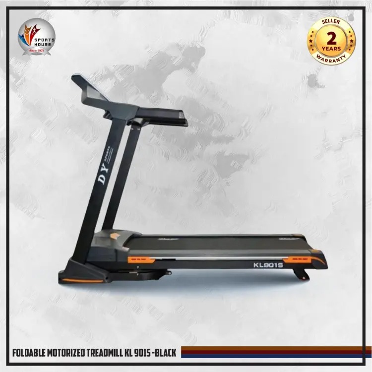 Sport House-KL 901S Foldable Motorized Treadmill -Black