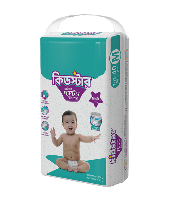 Picture of Kidstar Pant Diaper Medium 40Pcs 6-11 KG