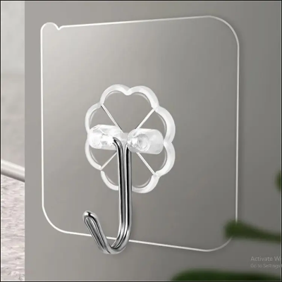 Buy 10 pcs Wall Hook Hanger Plastic Wall Hook for kitchen Magic Wall Hook Clip Transparent Strong Self Adhesive Door Wall Hangers Hooks Suction Heavy Load Rack Cup Sucker for Bathroom  Online in Bangladesh