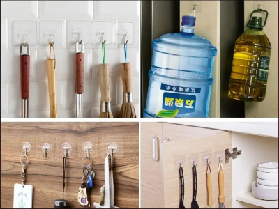 Buy 10 pcs Wall Hook Hanger Plastic Wall Hook for kitchen Magic Wall Hook Clip Transparent Strong Self Adhesive Door Wall Hangers Hooks Suction Heavy Load Rack Cup Sucker for Bathroom  Online in Bangladesh