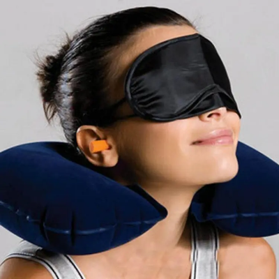 Buy Refined Taste - Travel Selection 3 in 1 with Comfort Neck Pillow Sleeping Eye Mask & Travel Earplug Set - Durabilty Assured Online at Best Price In Bangladesh