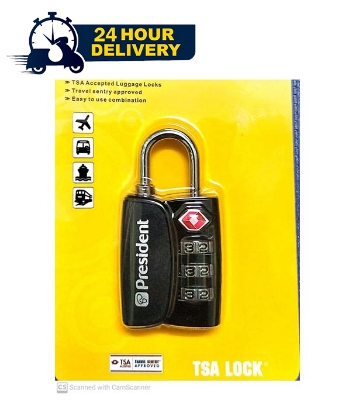 Picture of President 4 Digit TSA Lock Mini Luggage Suitcase Security Padlock Password TSA Lock