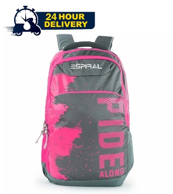 Picture of Espiral Ride Along Nylon Fabric School College Backpack Lightweight