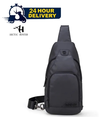 Picture of ARCTIC HUNTER New Short Trip Chest Bag for Men Waterproof Crossbody Sling Pack Large Capacity Outdoor Sports