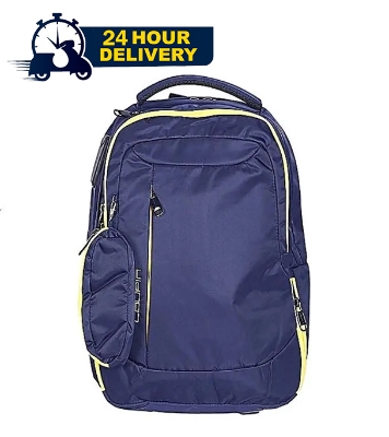 Picture of Navy Blue Polyester Men Backpack