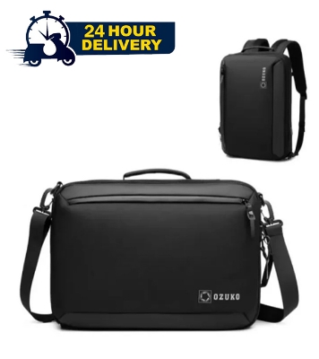 Picture of Ozuko 9490s Multifunction Easy Carry Laptop Bag Waterproof Backpack Capacity 15.6 Business Men Briefcase