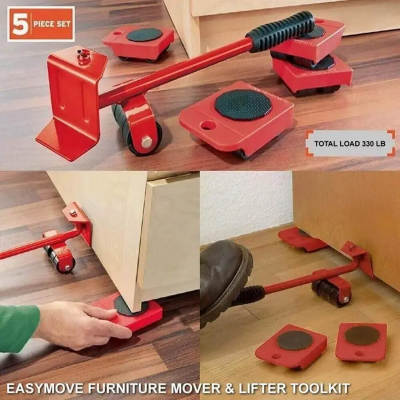 Buy 5Pcs Furniture Moving Heavy Hand Tool set Furniture Lifter Mover for Sofa Bed Cabinet Wheel Bar + Mover Roller Transport" Online at Best Price In Bangladesh