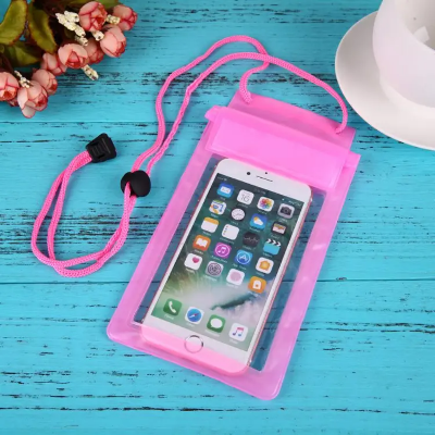 Buy Three Layers Waterproof Sealed Transparent Mobile Bag Cover for Protection in rain & Swimming Fits for Any Android and iPhone Universal Size Mobile Phone Online at Best Price In Bangladesh