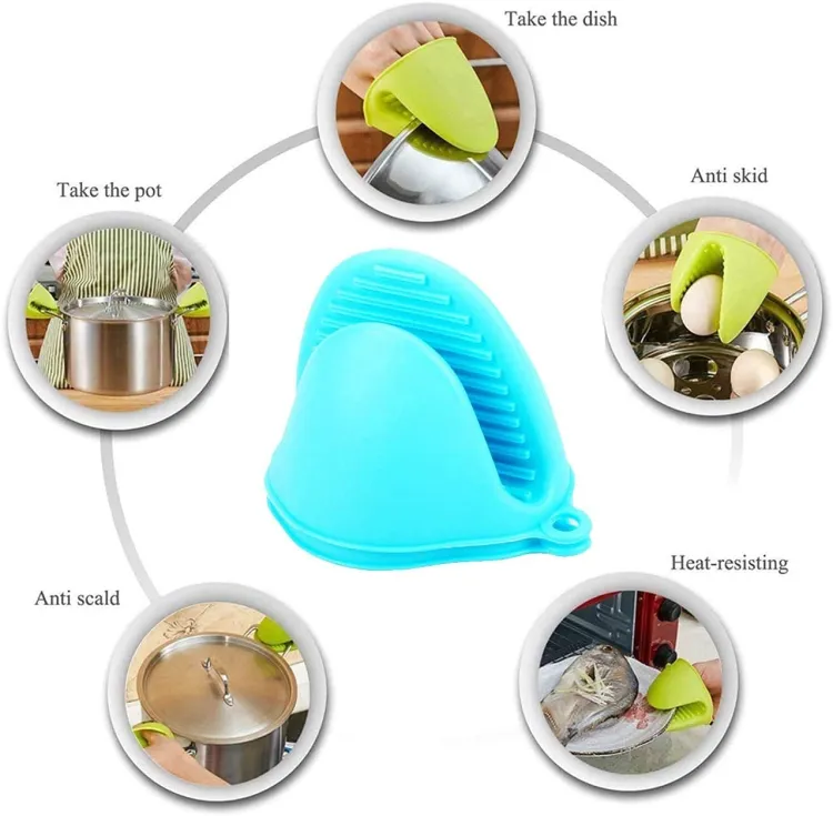 Buy Silicone Hand Clip for The Kitchen Pots Hand Holder Clip Kitchen Oven Gloves & Mitt for Kitchen(Set of 2, Multicolor) Online at Best Price In Bangladesh
