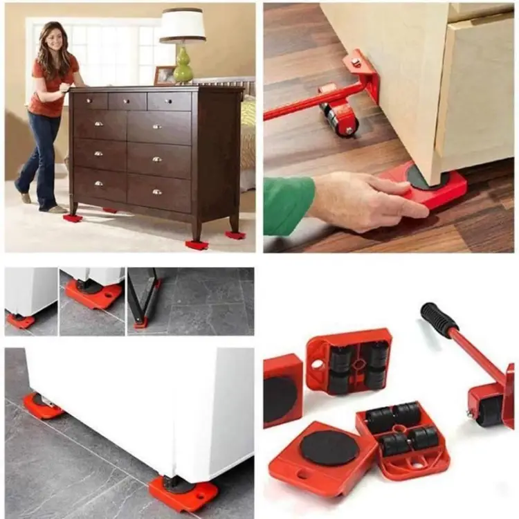 Buy 5Pcs Furniture Moving Hand Tool set Furniture Lifter Mover for Sofa Bed Cabinet Wheel Bar + Mover Roller Transport Online in Bangladesh at Best Prices in Bangladesh