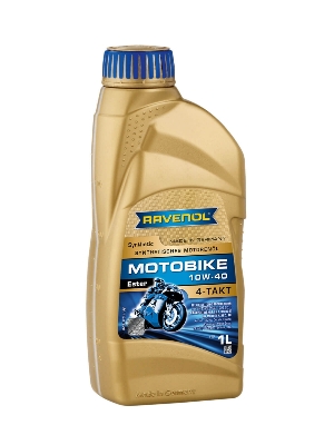 Picture of RAVENOL MOTOBIKE 4-T ESTER SAE 10W-40-Synthetic-1L