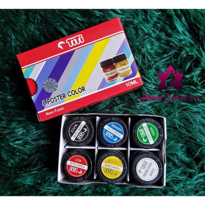 Picture of Titi নন-টক্সিক পোস্টার কালার 10ml- 6 পিস